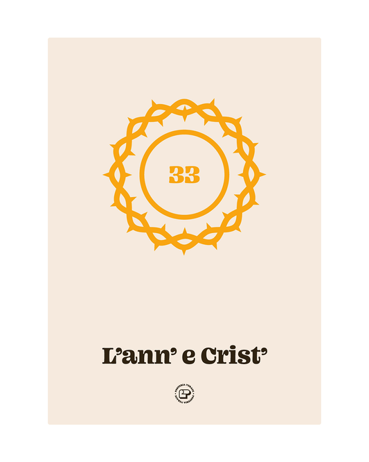 33 Gli anni di cristo - Posteria verace
