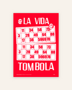Poster Tombola – gioco napoletano illustrato, atmosfera nostalgica | Posteria Verace
