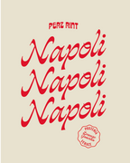 Shopper napoletana canvas naturale stampa rossa Napoli Napoli Napoli - Posteria Verace