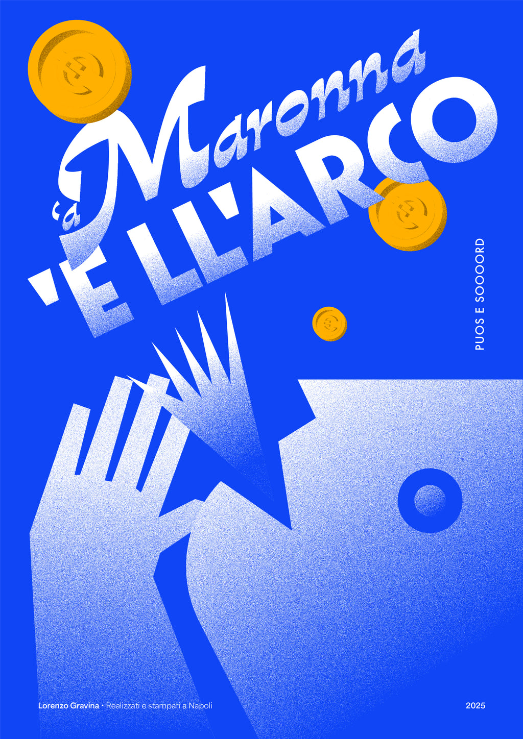 Poster Madonna dell’Arco – stampa su carta opaca 230gr, vista frontale | Posteria Verace