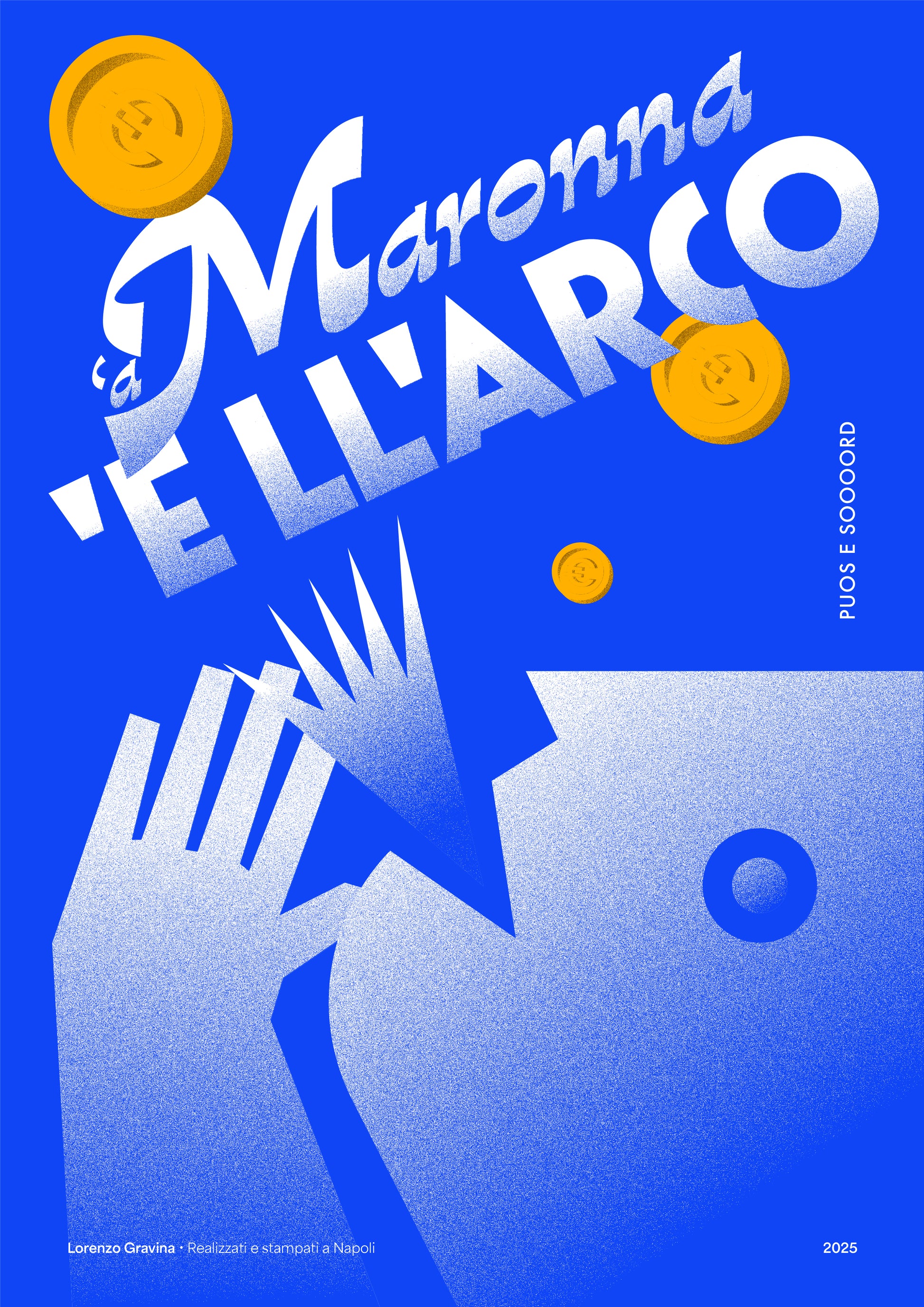 Poster Madonna dell’Arco – stampa su carta opaca 230gr, vista frontale | Posteria Verace