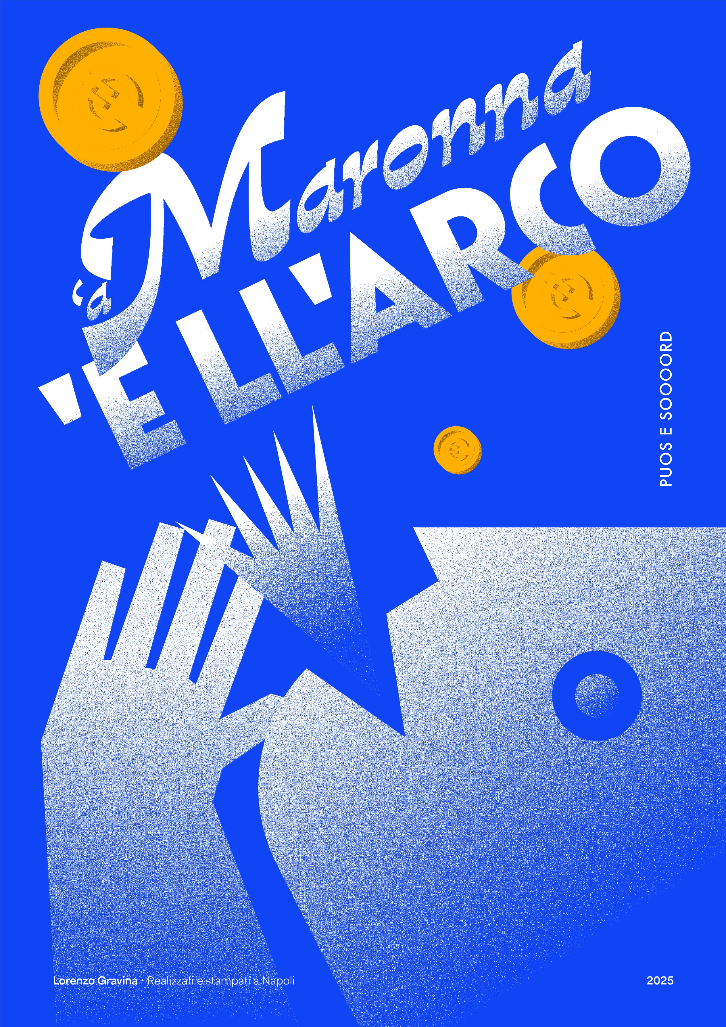 Poster Madonna dell’Arco – stampa su carta opaca 230gr, vista frontale | Posteria Verace