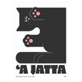 Poster Smorfia 3 'A Jatta – gatto nero della smorfia napoletana, stampa tipografica | Posteria Verace
