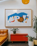 Poster Napoli 26 in cornice su parete – design tipografico napoletano | Posteria Verace