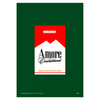 Poster Amore di Contrabbando – sigarette e cuore napoletano, stampa tipografica | Posteria Verace