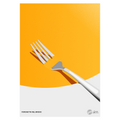 Poster Forchetta nel Brodo – detto napoletano illustrato, stampa tipografica | Posteria Verace