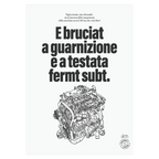 Poster Guarnizione e Testata – motore e ironia napoletana, stampa tipografica | Posteria Verace