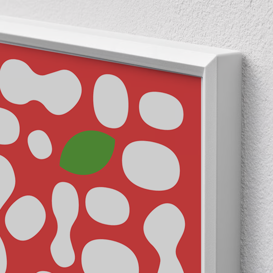 Poster mignon Pizza, formato 13x18 cm con cornice bianca inclusa, Posteria Verace