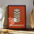 Poster Parmigiana incorniciato in casa – la parmigiana di melanzane strato per strato | Posteria Verace