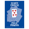 Poster Scarte Fruscio – detto napoletano delle carte da gioco, stampa tipografica | Posteria Verace