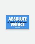 Sticker Absolute Verace – adesivo napoletano in vinile da appiccicare ovunque | Posteria Verace