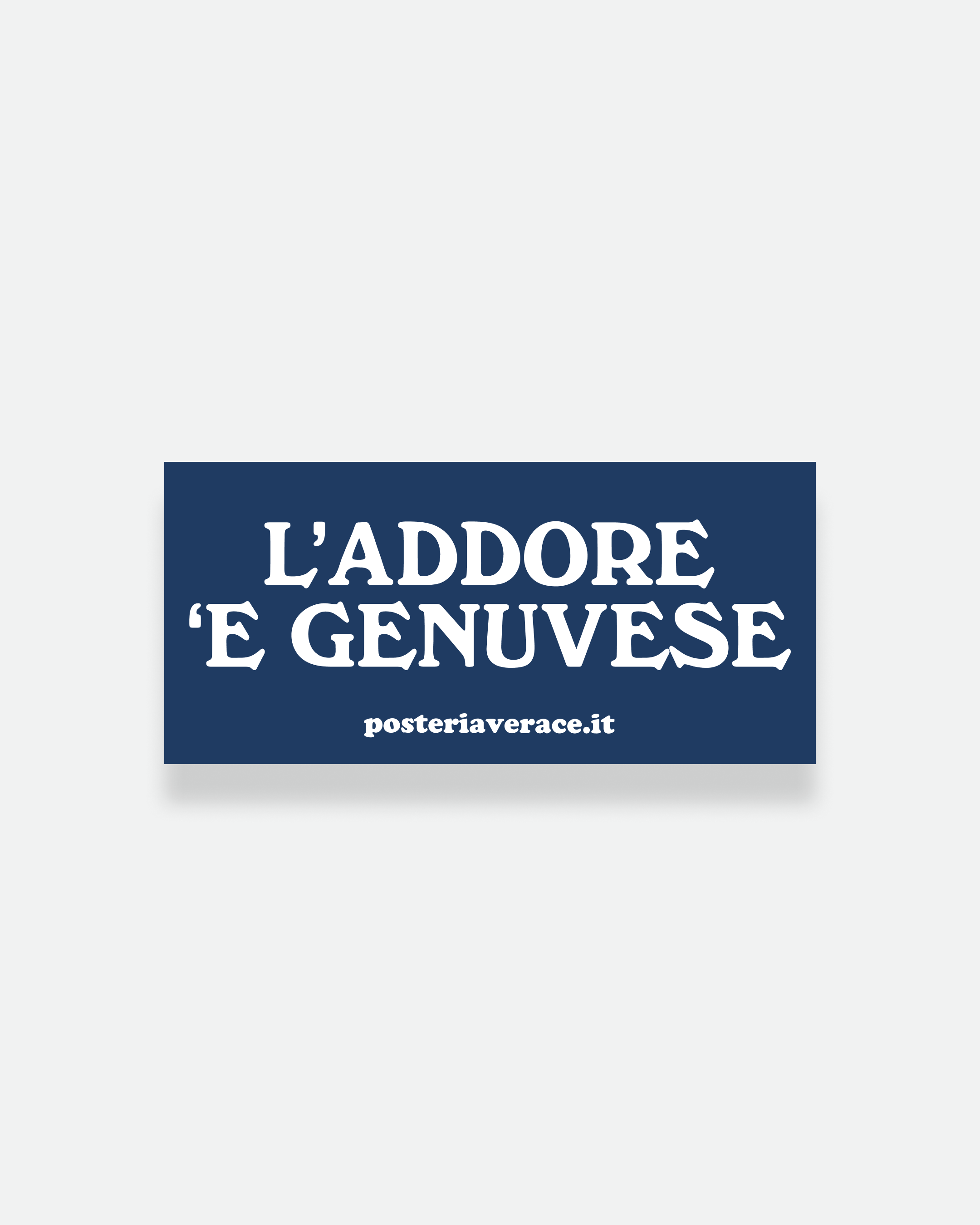 Sticker Odore di Genovese – adesivo napoletano in vinile con la ricetta della genovese | Posteria Verace