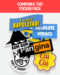 Sticker Pack Posteria Verace – dieci adesivi napoletani in vinile a scelta