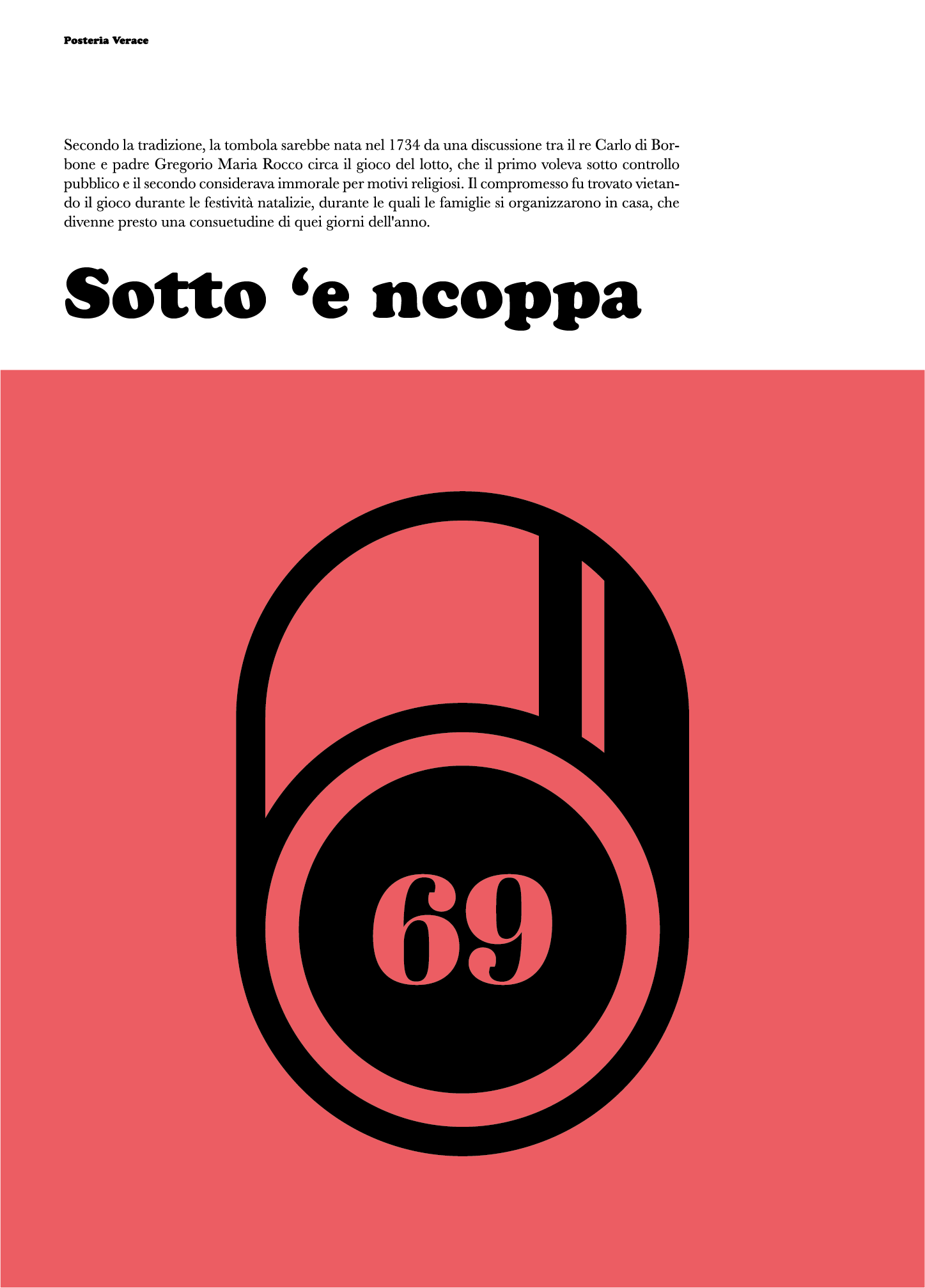 69 tombola napoletana - Sottosopra (Sotto 'e ncoppa) - Posteria verace