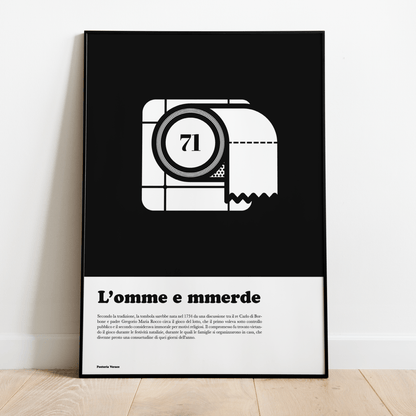 71 tombola napoletana - L'uomo di merda (l'omme 'e merde) - Posteria verace