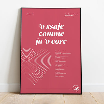 ’O ssaje comme fa ’o core - Pino Daniele (Sotto 'o sole - 1991) - Posteria verace