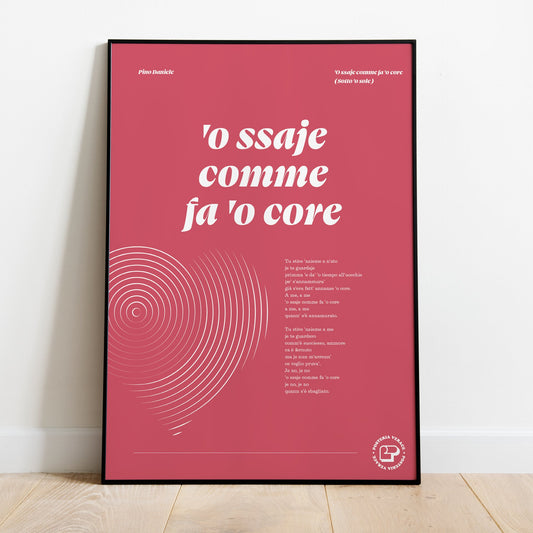 ’O ssaje comme fa ’o core - Pino Daniele (Sotto 'o sole - 1991) - Posteria verace